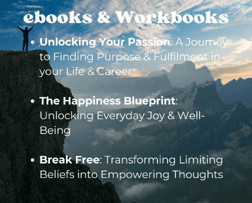 Ebooks & Workbooks for Personal Development cover photo collage