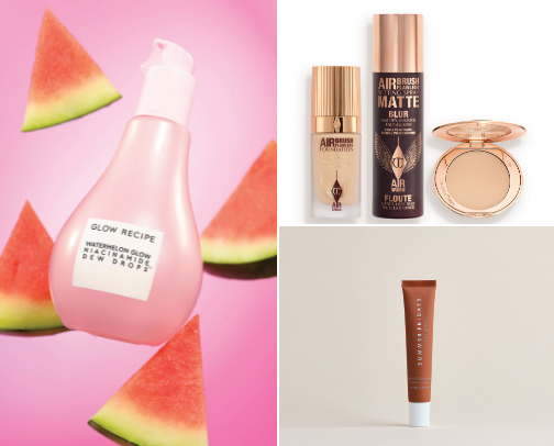 Your glowy, girly girl make up products and the best of the best affordable skincare cover photo collage