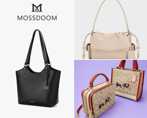 Womens Bags and Handbags cover photo collage
