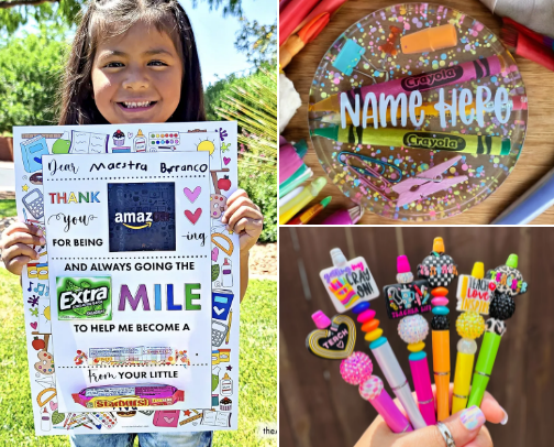 A+ Appreciation: Sweet & Simple Teacher Gift Ideas cover photo collage