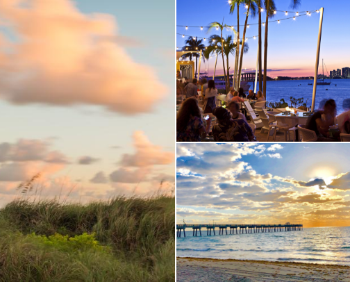 Best Spots To Watch The Sunset in South Florida cover photo collage