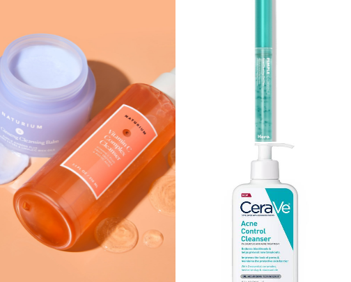 skincare for acne prone skin cover photo collage