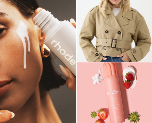 Trendy items cover photo collage