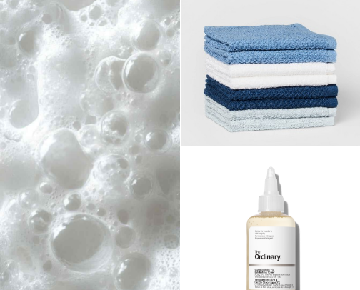 Body care recs: sensitive skin cover photo collage