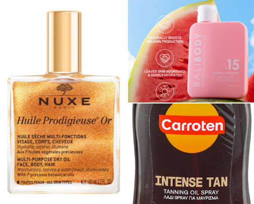 ☀️ The Sunny Side of Summer: Best Tanning Oils & Marmalades for a Perfect Bronze Glow cover photo collage