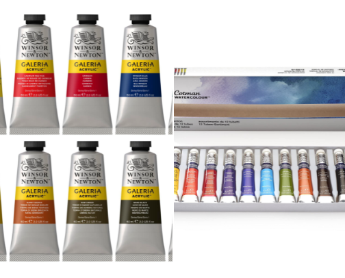 Paint Supplies (when I want to get lost in colour) cover photo collage