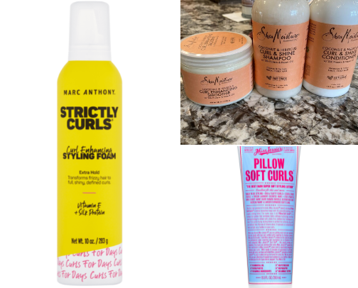 Good curly hair products! cover photo collage