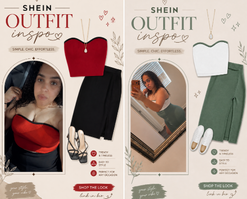 Shein outfits cover photo collage