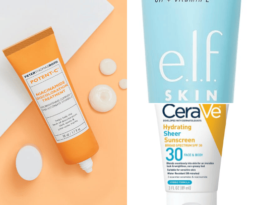 Day time skin care cover photo collage