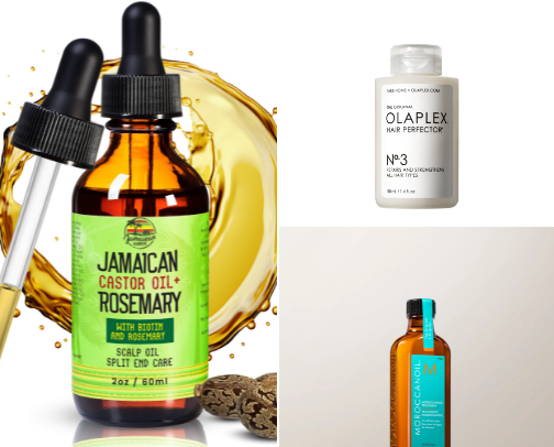 Healthy Hair Growth Essentials (My Real Routine)💇🏽‍♀️🎀🎀🎀🎀🎀 cover photo collage