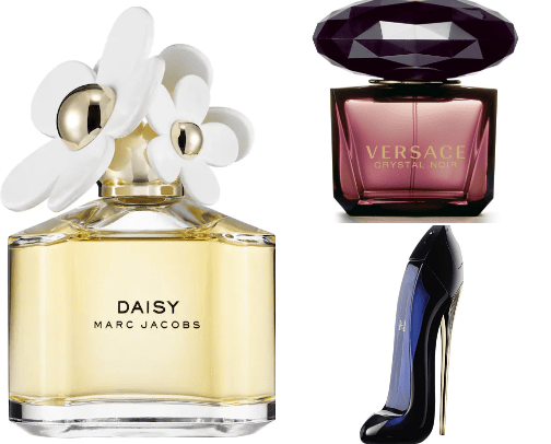 Most complimented parfumes cover photo collage