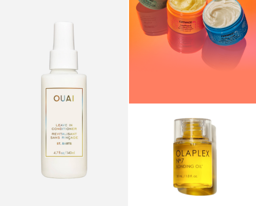 My top haircare products cover photo collage