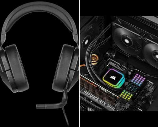 Technology lovers and gaming cover photo collage