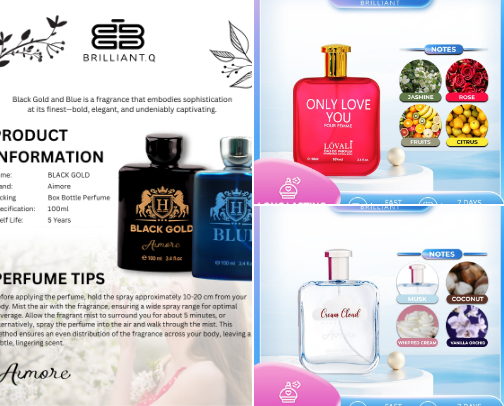 Perfumes cover photo collage