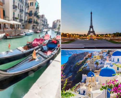 Best Travel Experiences in Europe cover photo collage