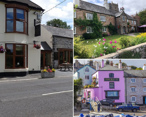 My Top Devon Pub recommendations cover photo collage