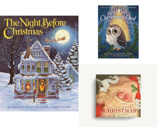 Beautifully Illustrated Christmas Books cover photo collage