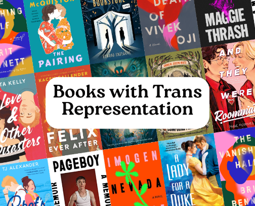 Books with Trans Representation cover photo collage
