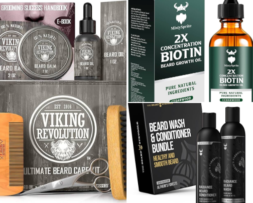 The Best Beard Care Essentials 🧔🏻‍♂️ cover photo collage