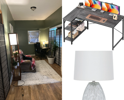 Furniture and decor for our office/study refresh cover photo collage