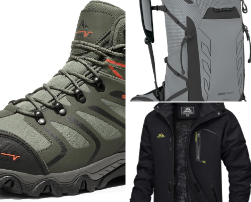 Hiking Essentials Every Adventurer Needs cover photo collage