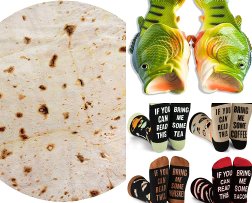 Gag Gifts & Weird Finds cover photo collage