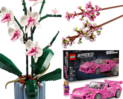 Girly Lego sets I love to display in my room 💗 cover photo collage