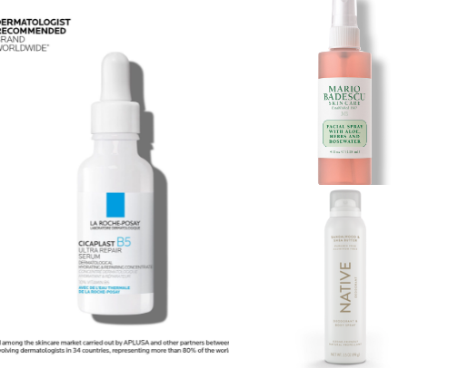 Favorite Skincare Products cover photo collage