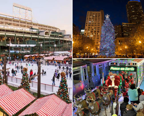 Chicago Christmas Weekend: What to Do cover photo collage