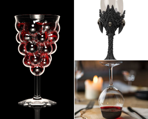 Unique Wine Glasses and Unusual Wine Accessories cover photo collage