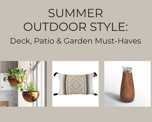 Summer Outdoor Style: Deck, Patio & Garden Must-Haves cover photo collage