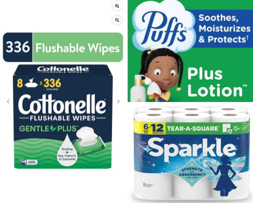 Household essentials cover photo collage
