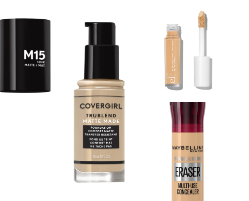 My drugstore makeup routine cover photo collage