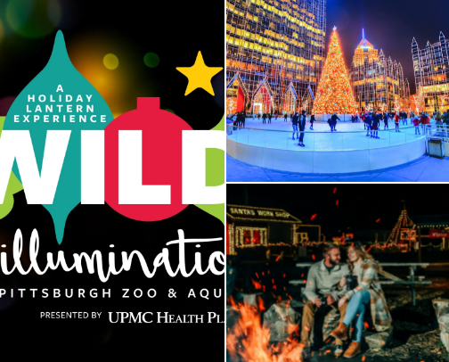 🎄Fun holiday things to do in Pittsburgh, PA 🎄 cover photo collage