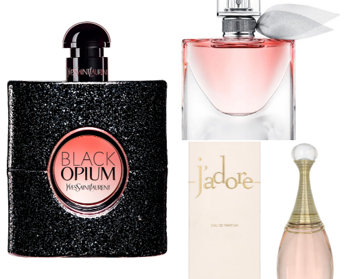 Parfumes for her cover photo collage