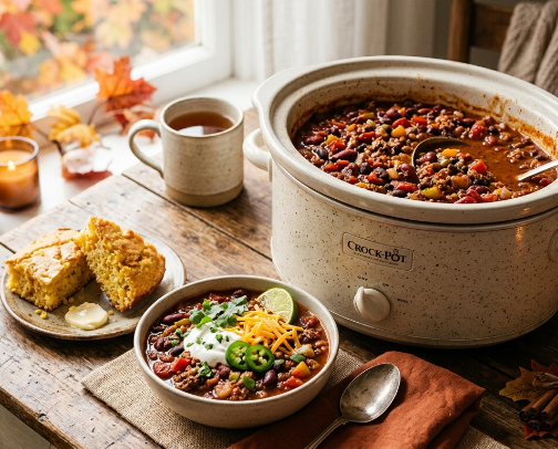Cozy Fall Slow Cooker Recipes cover photo collage