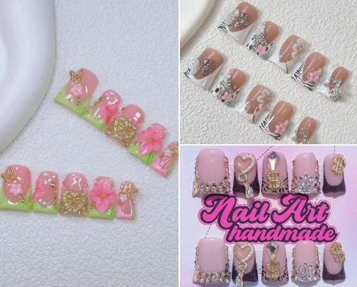 Nailsies! press ons cover photo collage
