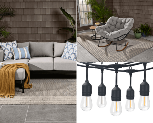 Cozy Back Porch Setup on a Budget (Walmart Patio Finds That Look Expensive) cover photo collage
