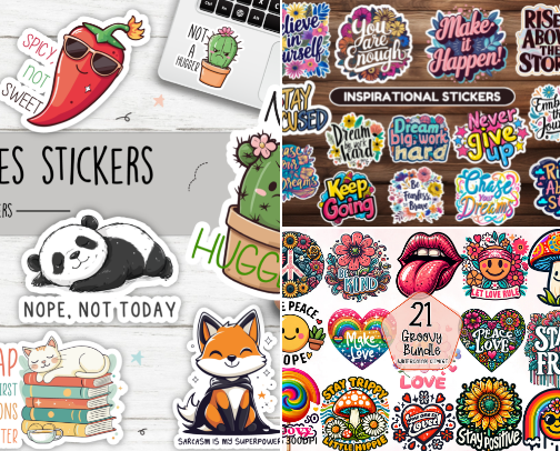 Make Your Own Sticker Business cover photo collage