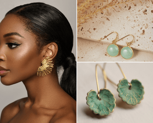 Etsy, Glassy Earrings cover photo collage