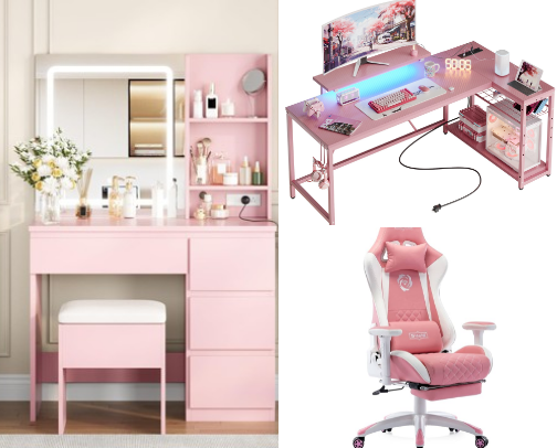 Pretty in pink: My favorite home and office finds! cover photo collage