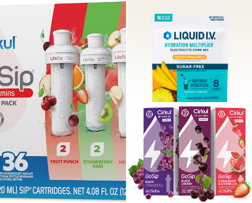 Liquid hydration cover photo collage