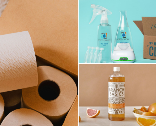 Crunchy kitchen, cleaning, and house things cover photo collage