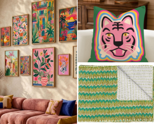 25 Eclectic Decor Pieces to Create a Modern Maximalist Living Room cover photo collage