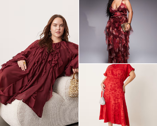 Plus Size Fashion - Valentine’s Day Outfits with ASOS! ❤️🌹💌💋 cover photo collage