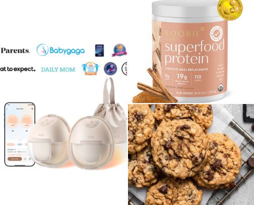 Postpartum Breastfeeding Musts cover photo collage
