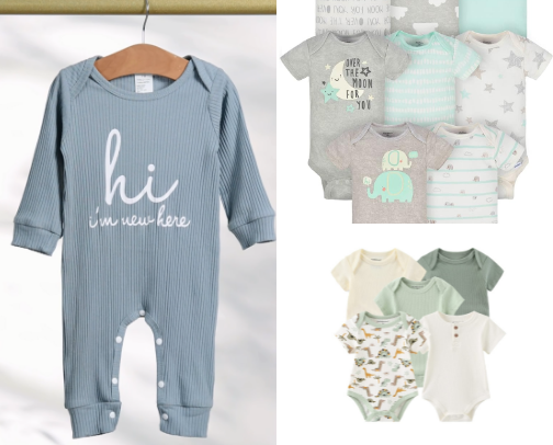 GENDER NEUTRAL BABY CLOTHES! 💚 cover photo collage