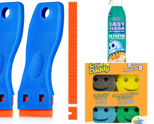 Cleaning products that make cleaning easier on me! cover photo collage