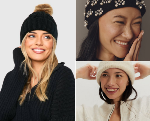 Cute & Stylish Winter Beanies ⛄️ cover photo collage