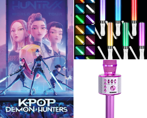 K-Pop Demon Hunters Themed Movie Night cover photo collage